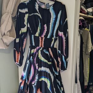 A.L.C. Multicolor Long Sleeve Leah Dress